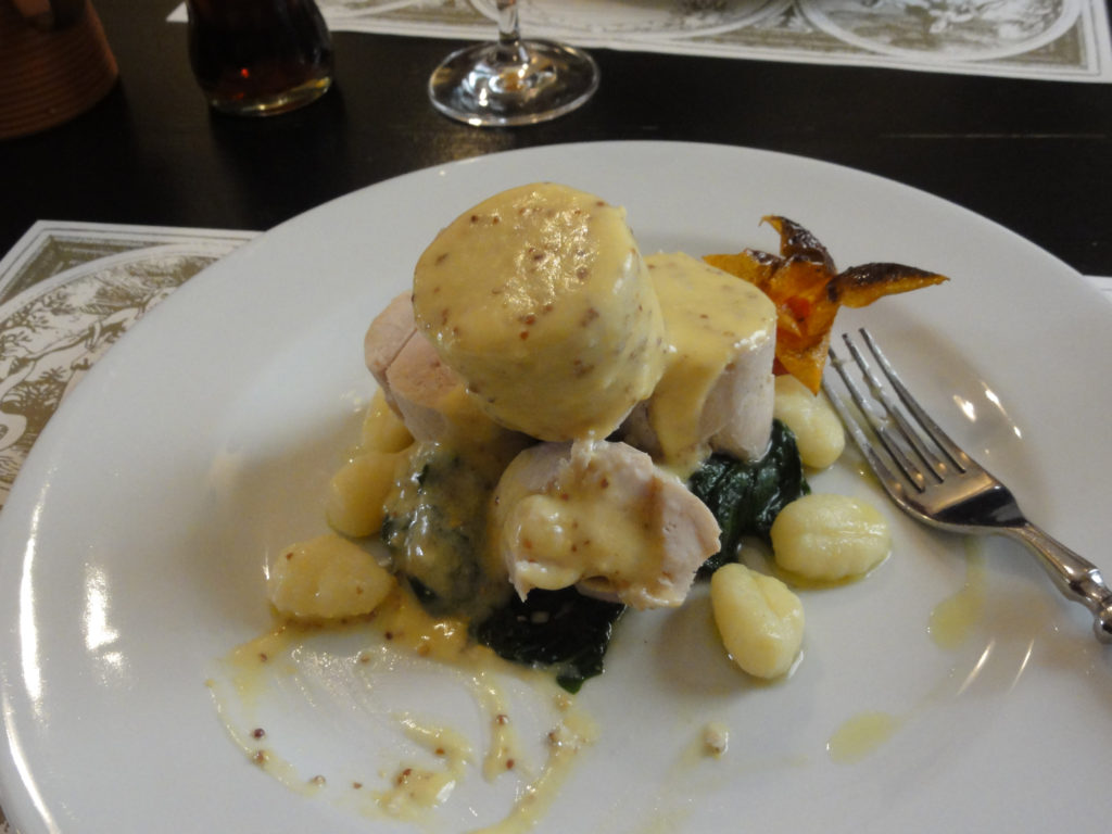 Poached Chicken in Prague Castle