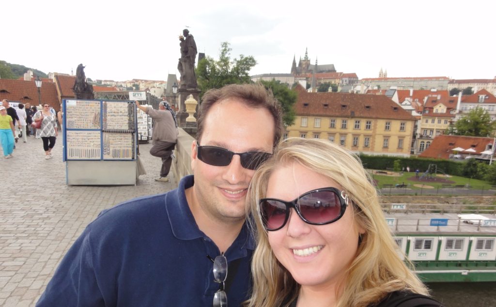 Kurt and Cristina on the Charles Bridge