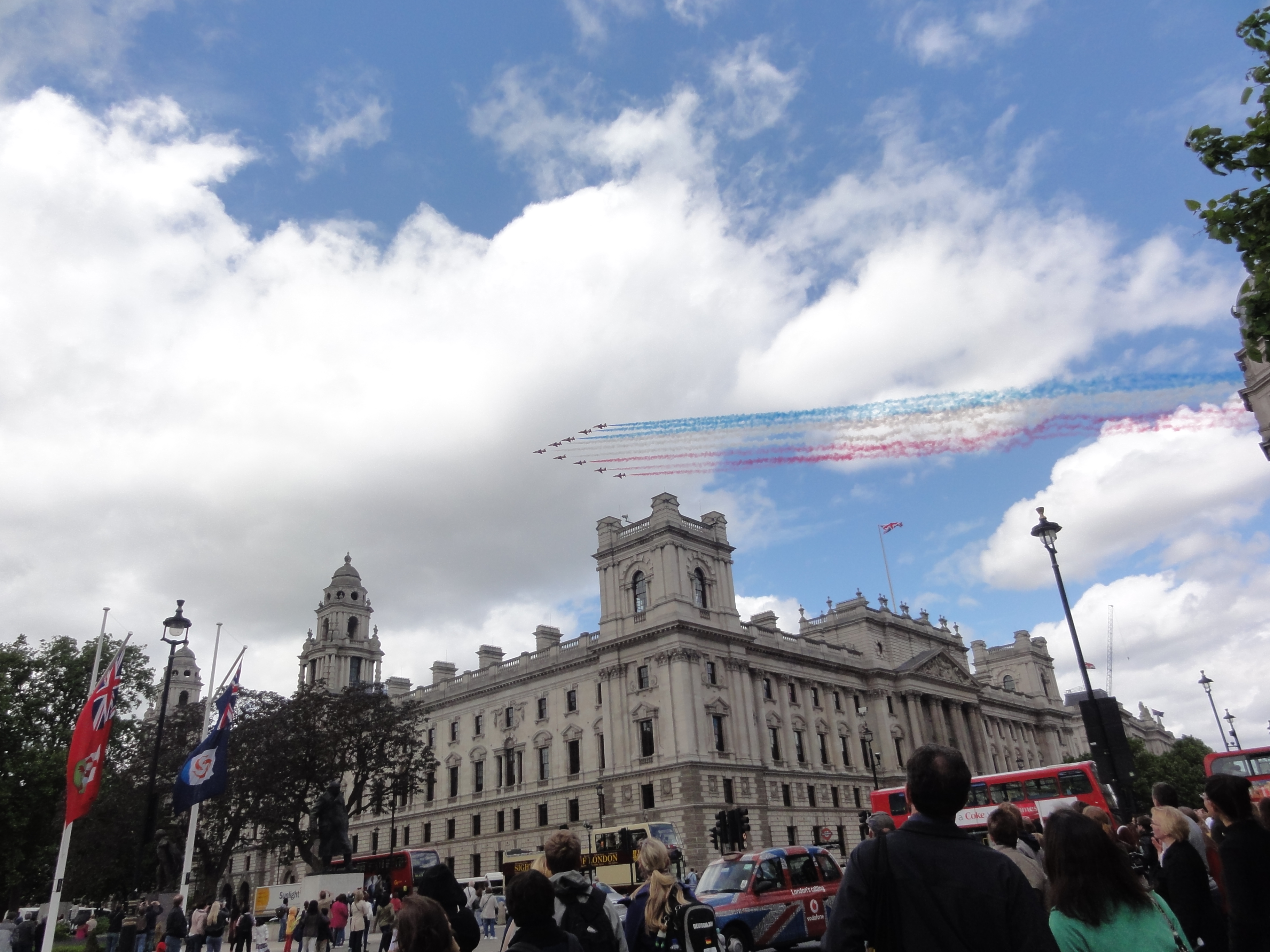 Fly Past in honor of the Queen's Official Birthday