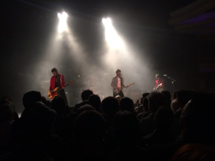 The Replacements early into their set at the Hollywood Palladium