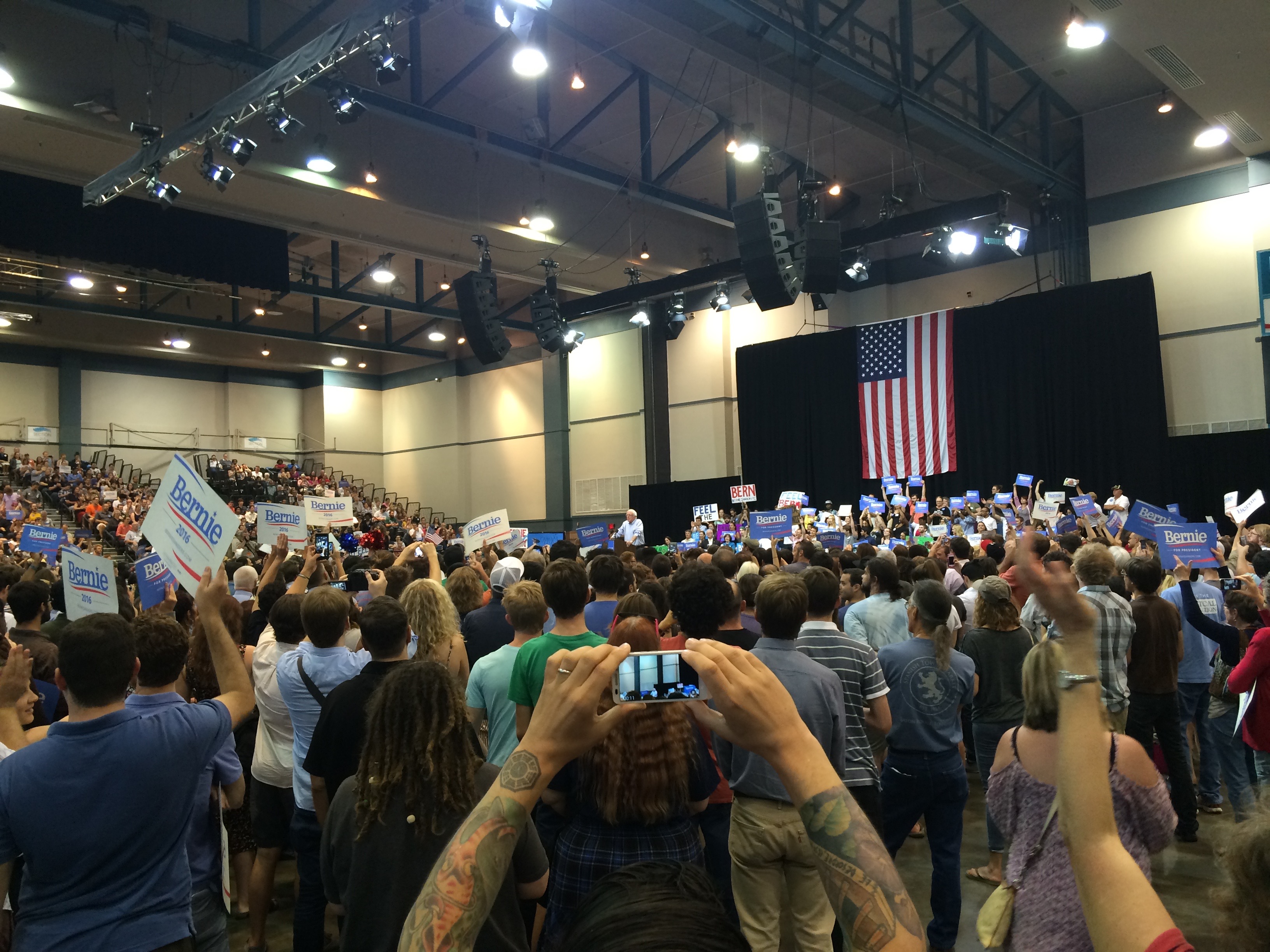 Bernie Sanders Rally in New Orleans, Pontchartrain Center, Presidential Candidate