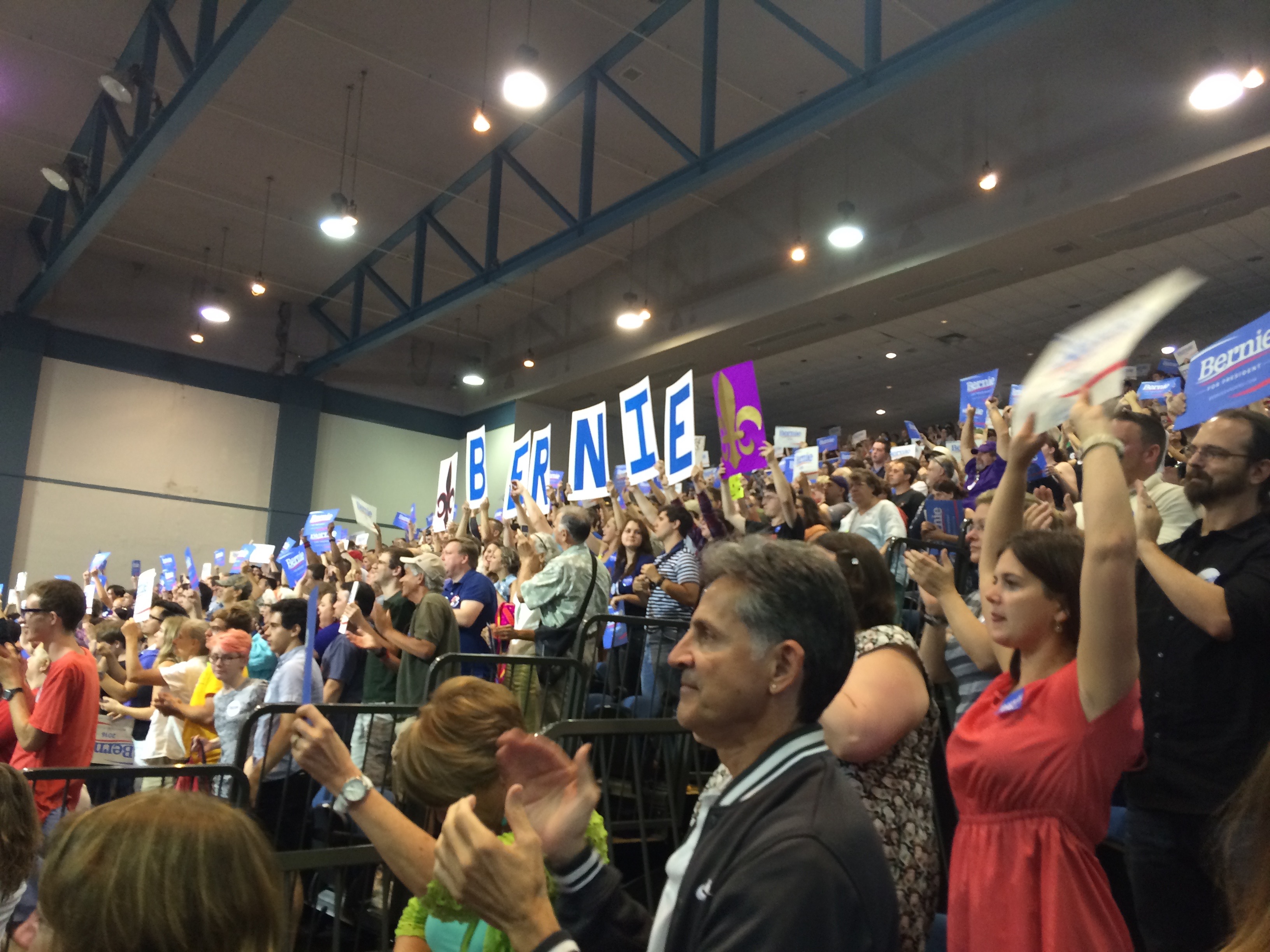 Bernie Sanders Rally in New Orleans, Pontchartrain Center, Presidential Candidate