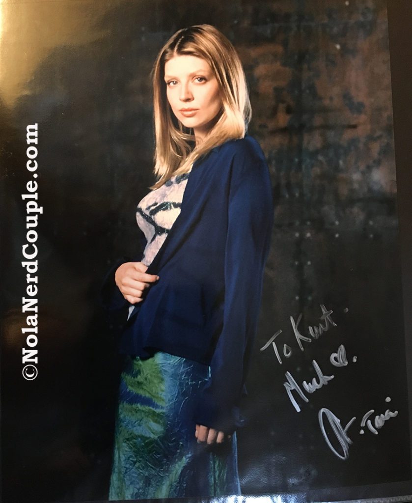 Amber Benson signed a Buffy photo as Tara.