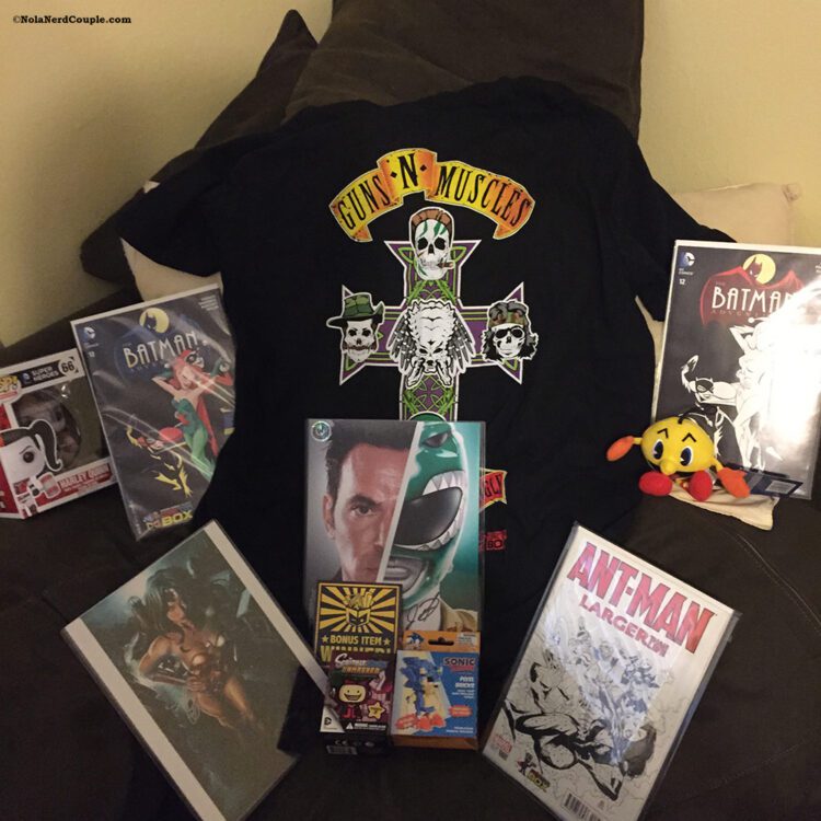 A previous Comic Con Box contents