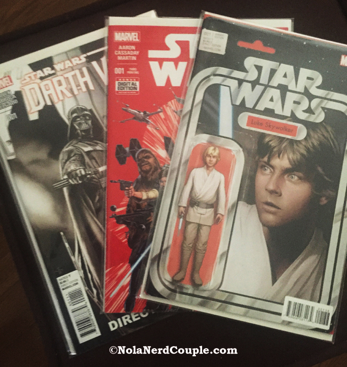 The new Marvel line of Star Wars Comics are considered canon. The ones from the 70s and 80s are not.