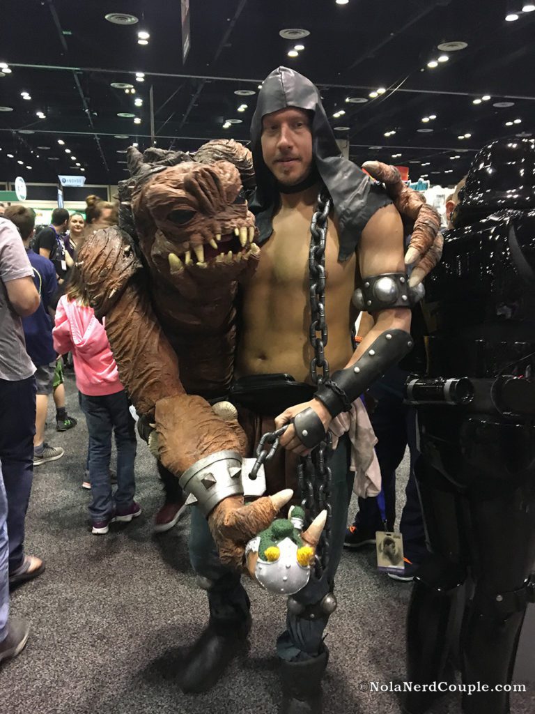 Cosplay at Star Wars Celebration 2017: Rancor and Caretaker