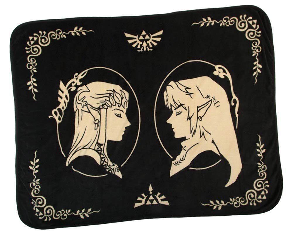 Link and Zelda Throw Blanket