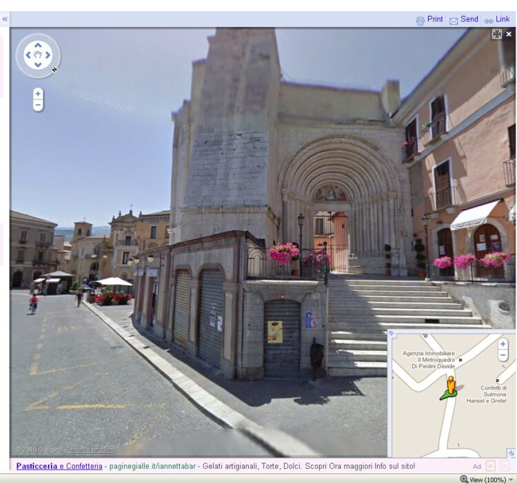 Google maps of Sulmona Italy