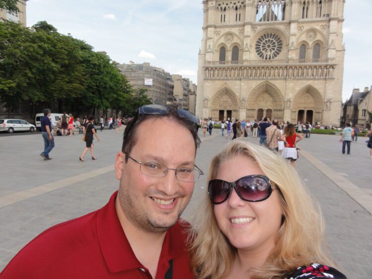 Listening to Your Body While Traveling means enjoying seeing sights like Notre Dame Cathedral 