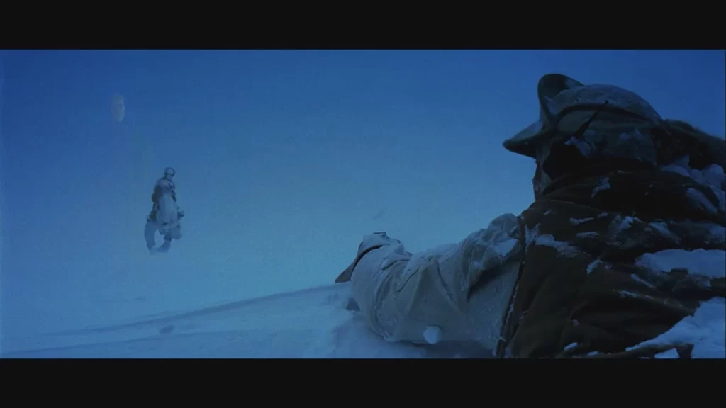 Scene from Hoth in Empire Strikes Back