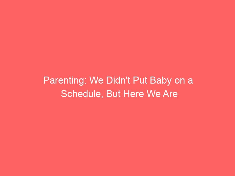 parenting we didnt put baby on a schedule but here we are 16319
